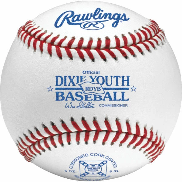 Rawlings Dixie Youth Baseball Official Baseballs - Dozen, Cushioned Center 1 Rawlings Dixie Youth Baseball Official Baseballs - Dozen, Cushioned Center