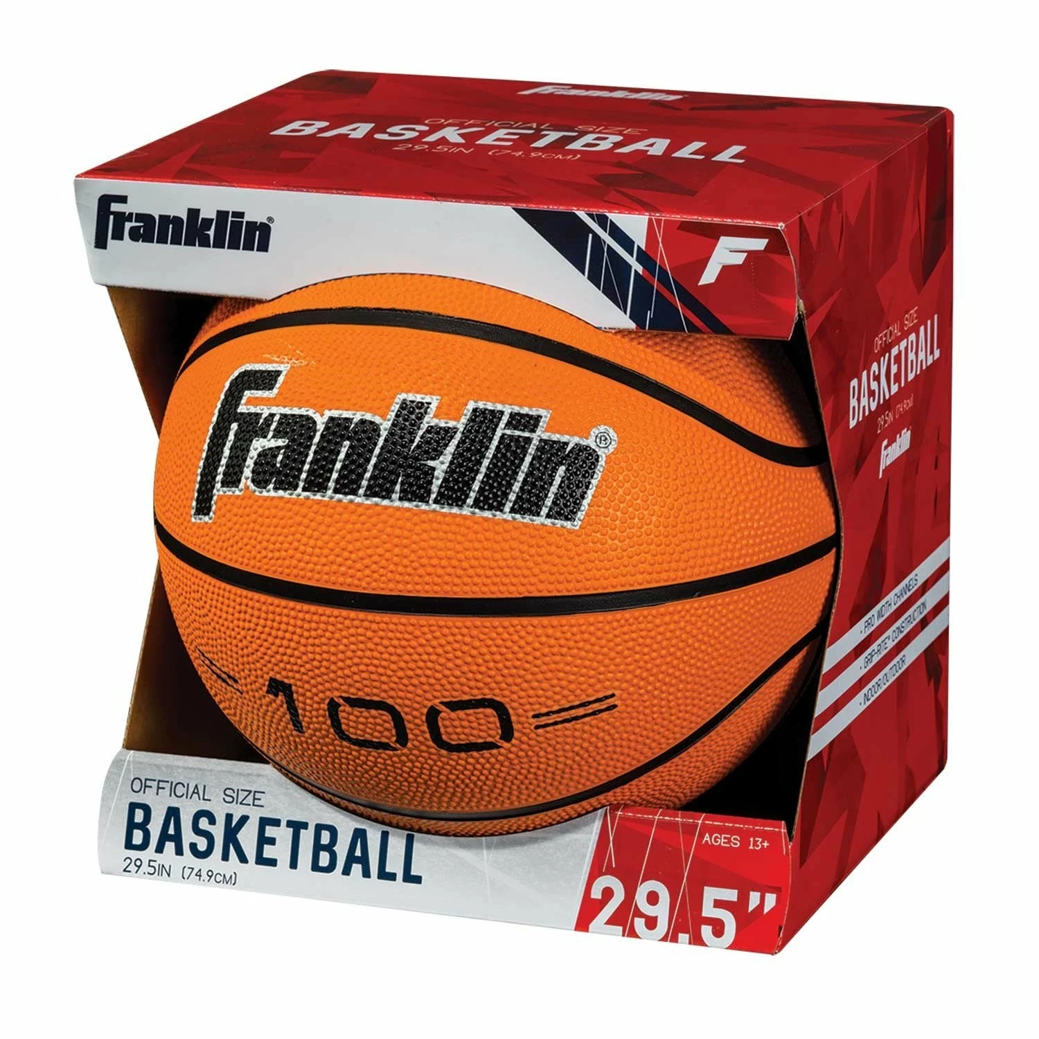 Franklin RUBBER BASKETBALL - GRIP RITE 100 B6 2 Franklin RUBBER BASKETBALL - GRIP RITE 100 B6 - Image 2