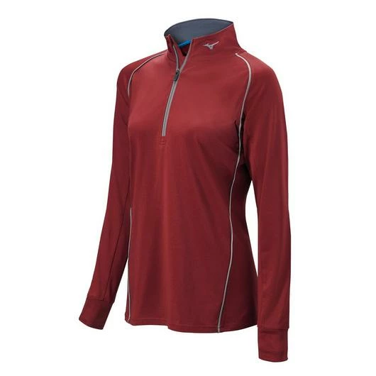 Mizuno Women's Comp 1/2 Zip Long Sleeve Pullover 1 Mizuno Women's Comp 1/2 Zip Long Sleeve Pullover