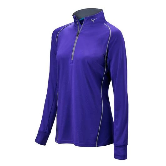 Mizuno Women's Comp 1/2 Zip Long Sleeve Pullover 3 Mizuno Women's Comp 1/2 Zip Long Sleeve Pullover - Image 3