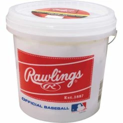 Rawlings Bucket Of 24 R8U Recreational Baseballs -Rawlings Sales Store Rawlings Bucket of 24 R8U Recreational Baseballs 2