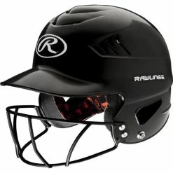 Rawlings Coolflo Batting Helmet With Facemask