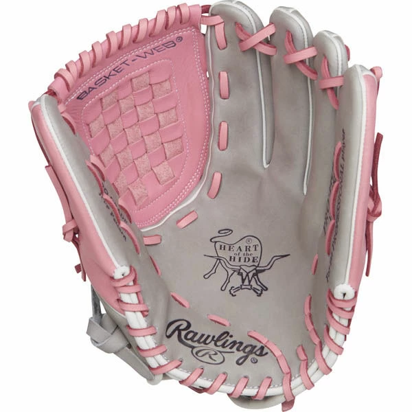 Rawlings Heart Of The Hide 12.5 In Breast Cancer Awareness Fastpitch Glove - Image 2