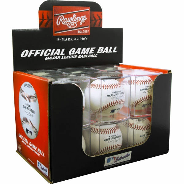 Rawlings MLB Baseball In Display Cube 1 Rawlings MLB Baseball In Display Cube