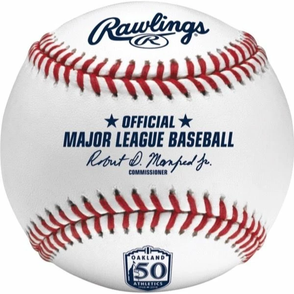 Rawlings MLB 2018 Oakland Athletics® 50th Anniversary Baseball 1 Rawlings MLB 2018 Oakland Athletics® 50th Anniversary Baseball