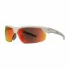 Rawlings Pro Preferred Adult Sunglasses - White Frame, Smoke,Red Lens