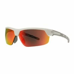 Rawlings Pro Preferred Adult Sunglasses - White Frame, Smoke,Red Lens