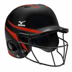 Mizuno Prospect Series Youth Batting Helmet With Faspitch Softball Mask -Rawlings Sales Store Softball Protective Gear 12