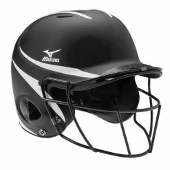 Mizuno Prospect Series Youth Batting Helmet With Faspitch Softball Mask -Rawlings Sales Store Softball Protective Gear 3