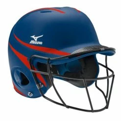 Mizuno Prospect Series Youth Batting Helmet With Faspitch Softball Mask -Rawlings Sales Store Softball Protective Gear 6