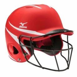 Mizuno Prospect Series Youth Batting Helmet With Faspitch Softball Mask -Rawlings Sales Store Softball Protective Gear 9