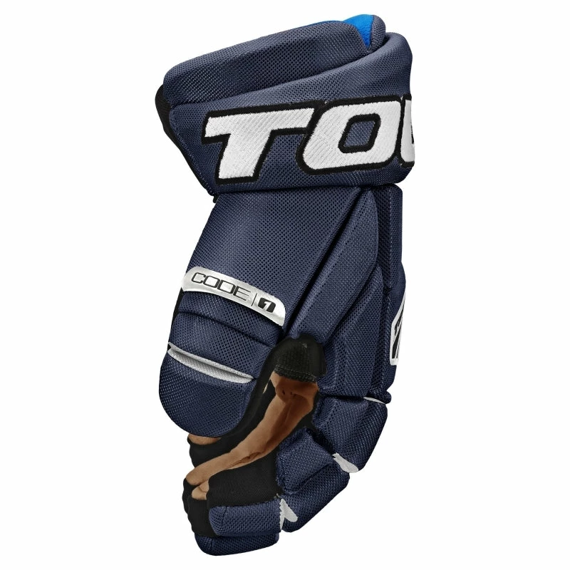 Tour Code 1 Hockey Gloves Blue/White 2 Tour Code 1 Hockey Gloves Blue/White - Image 2