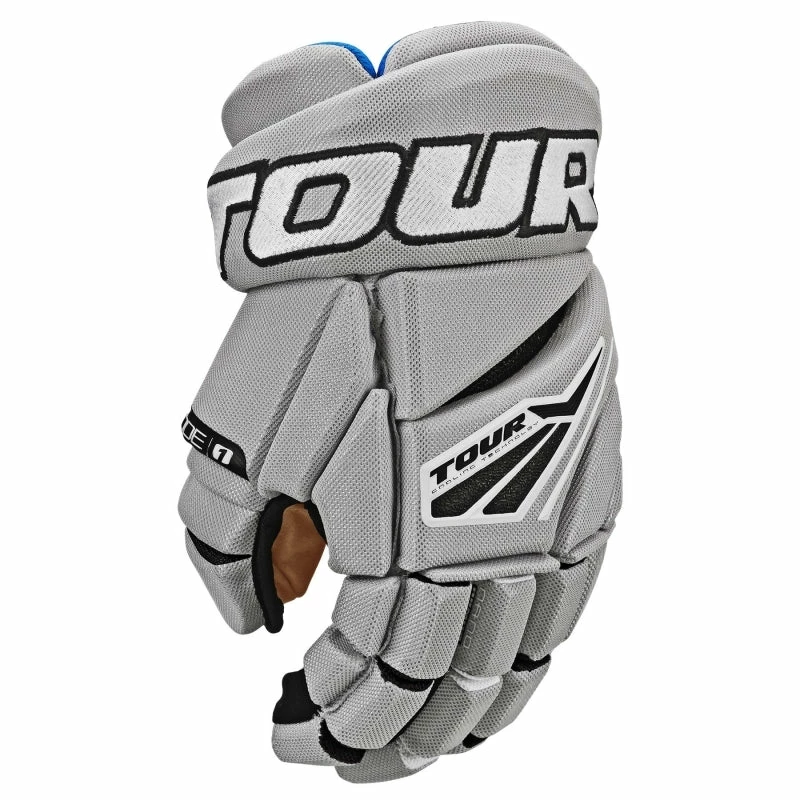 Tour Code 1 Hockey Gloves Grey&Black 1 Tour Code 1 Hockey Gloves Grey&Black